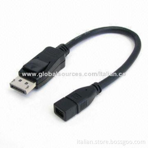 DisplayPort (Male) to Mini DisplayPort (Female) Cable